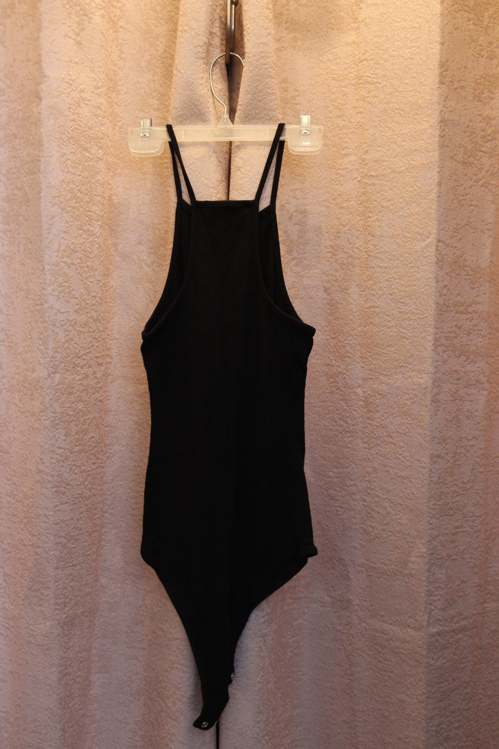 Size S SWS Essentials Snap Crotch Sleeveless Spaghetti Strap Ribbed One Piece