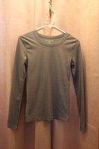 Size S Rebel Sugar Ribbed Grey Long Sleeve Shirt - Grey (Women's Small) on consignment