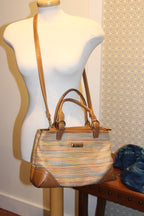 Rosetti Coloured Weave Purse With Faux Leather Vardo Vintage and Valuables Consignment