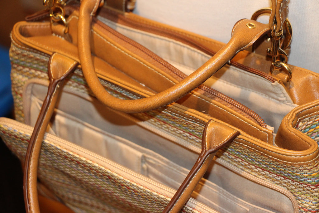 Rosetti Coloured Weave Purse With Faux Leather