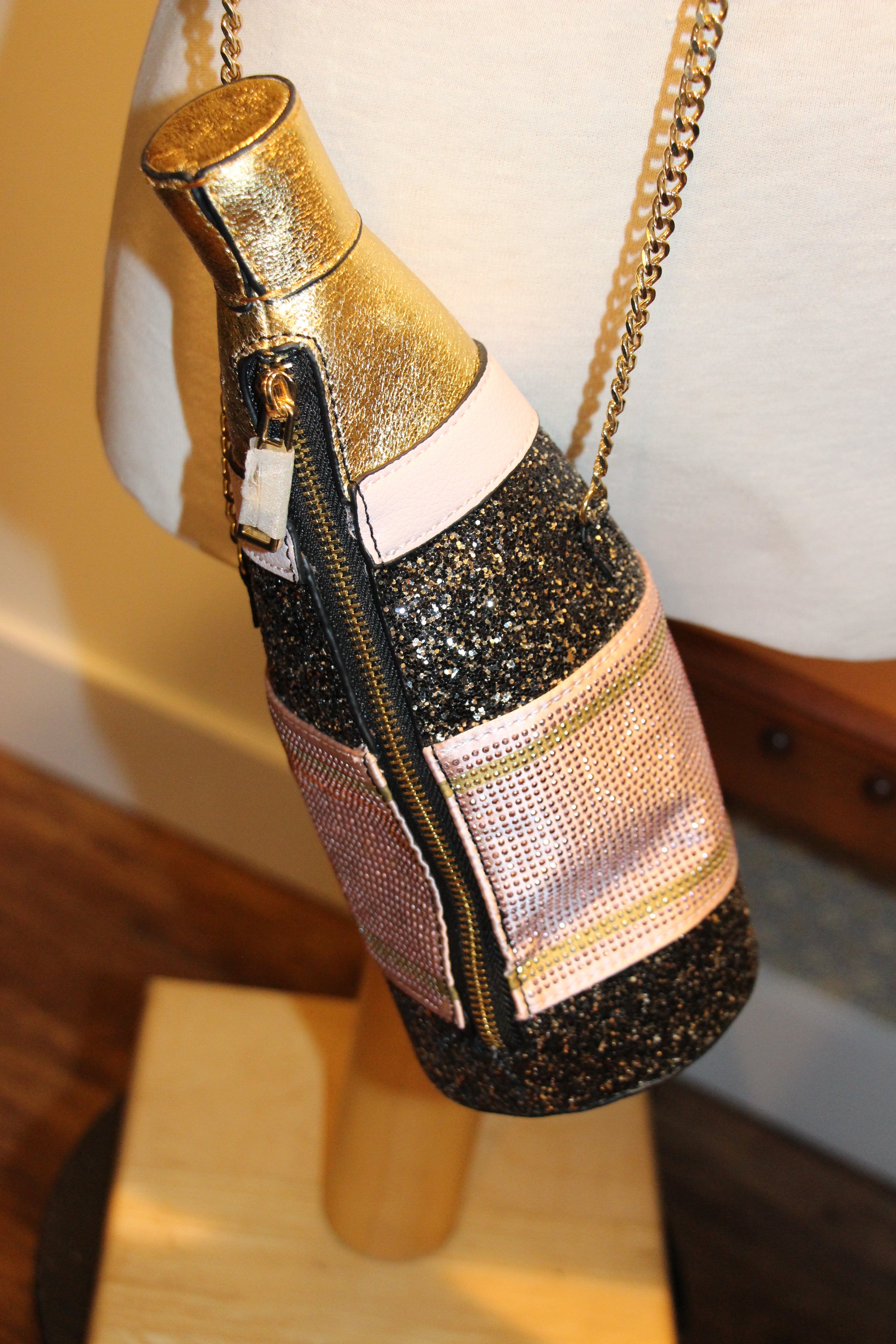 Novelty Aldo Champagne Bottle Purse