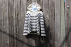 Size L Nautical Style Blue Striped White Hoodie Vardo Vintage and Valuables Consignment 
