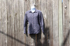Size M Northern Reflections Tiny Flower Blue Button Up Long Sleeve Shirt