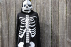 Small Men's Funzie Onezie One Piece Black with Skeleton Bones