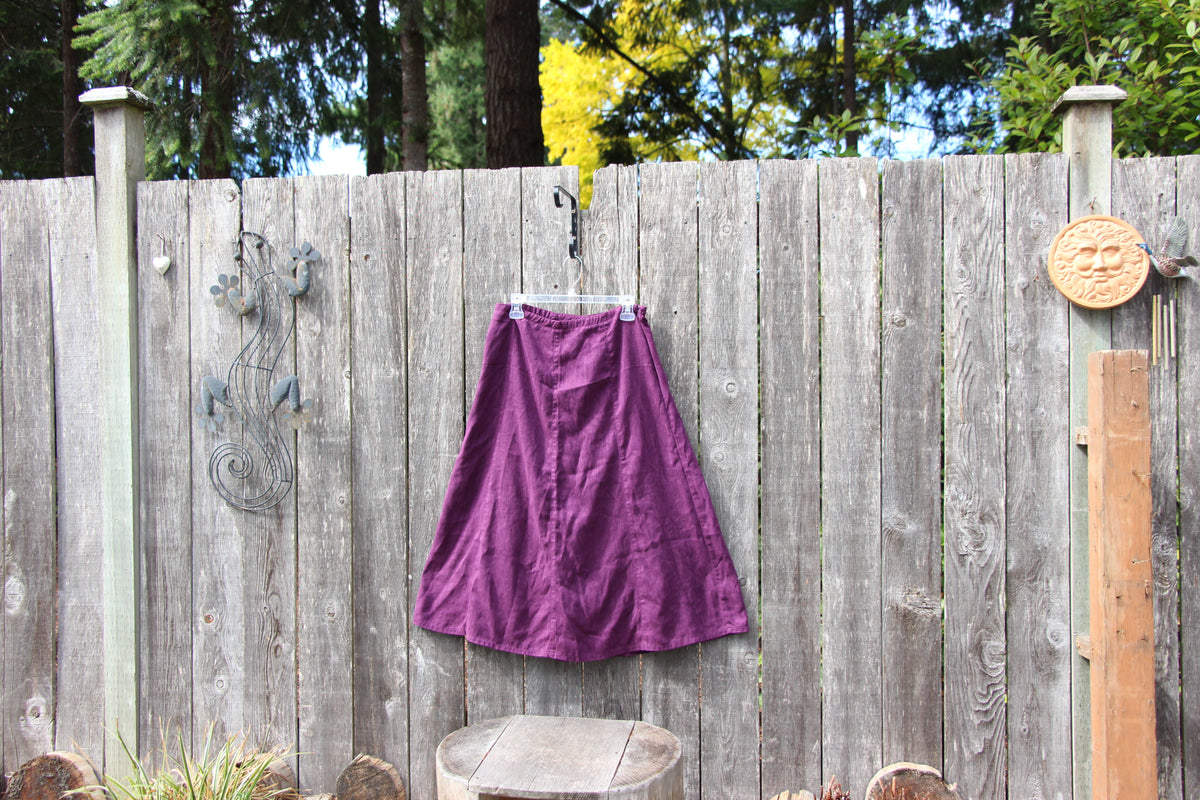 Koret Petites Purple Midi Skirt Size 12