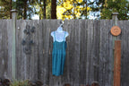 Raya Sun Teal Thick Strap Sun Dress Size M