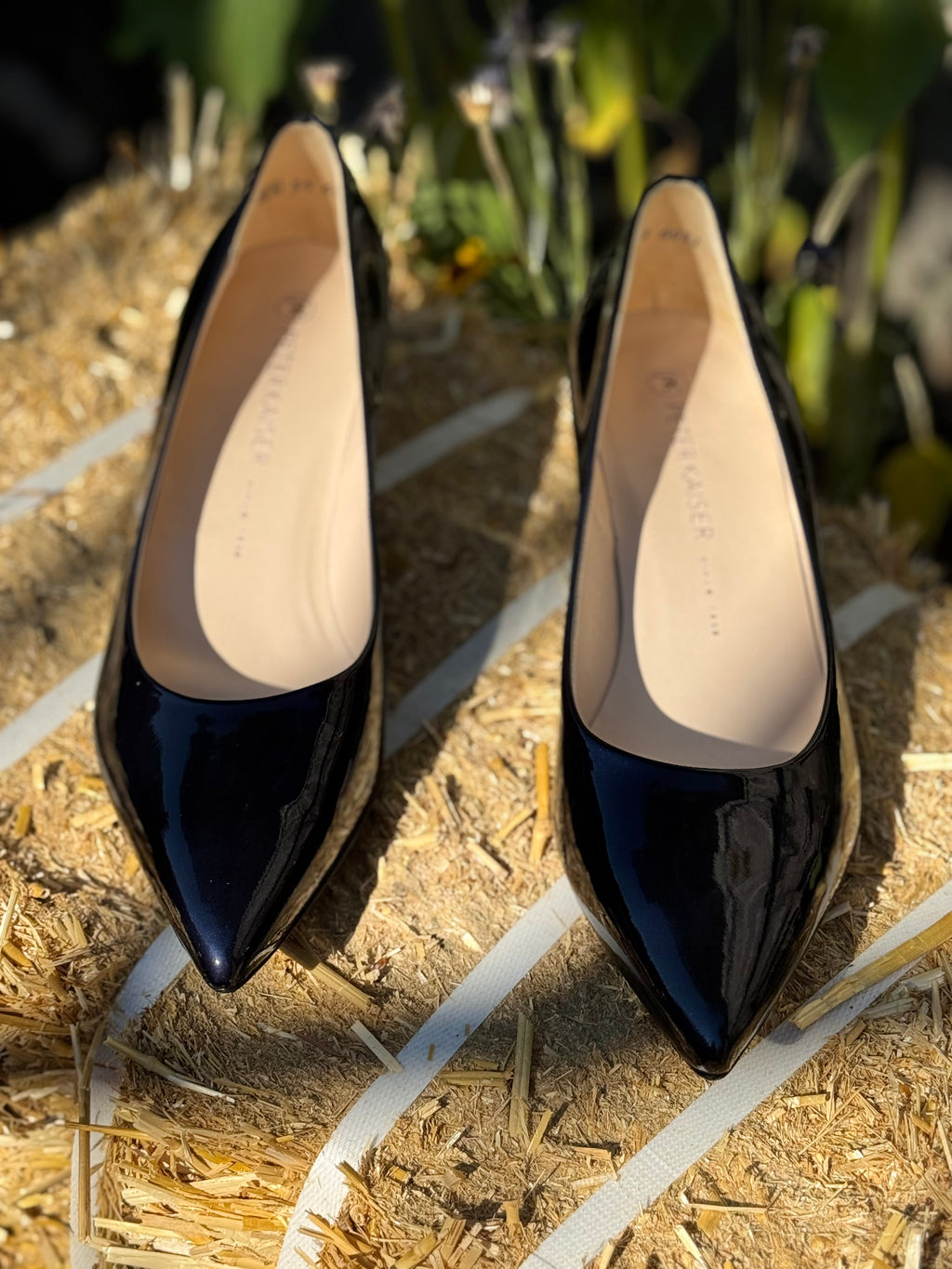 Navy Blue Patent Peter Kaiser heels - consigned with VARDO Vintage & Valuables vvvardo.ca