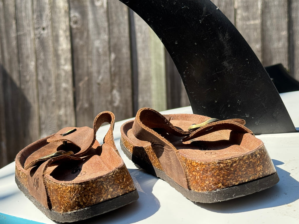 Leather Sandals- Consigned with VARDO Vintage & Valuables vvvardo.ca