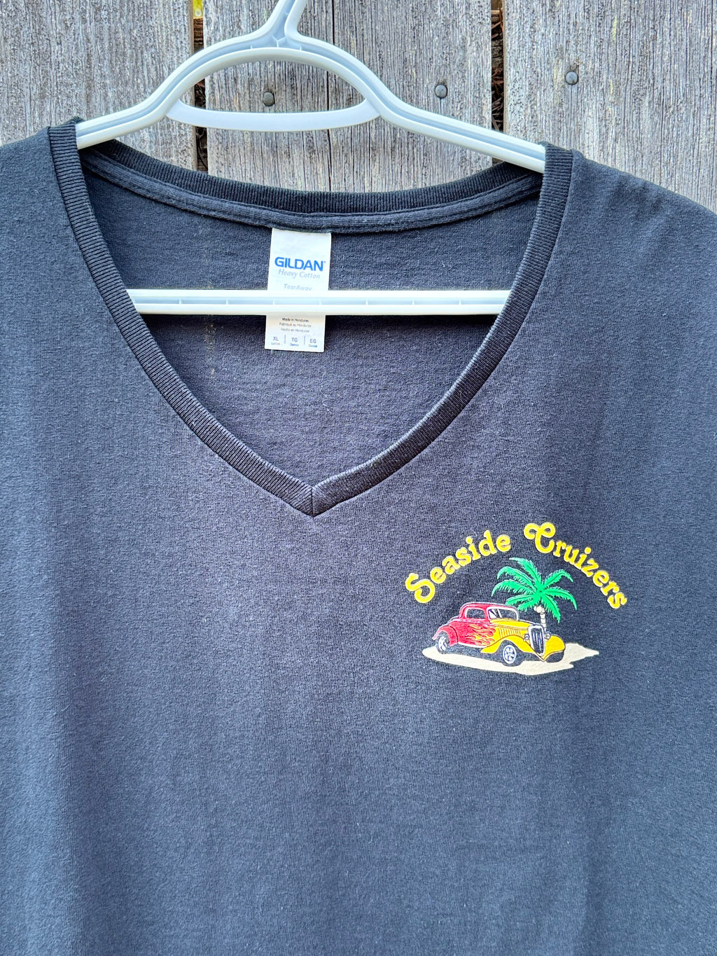 V-neck Hot Rod T-Shirt- Consigned with VARDO Vintage & Valuables vvvardo.ca
