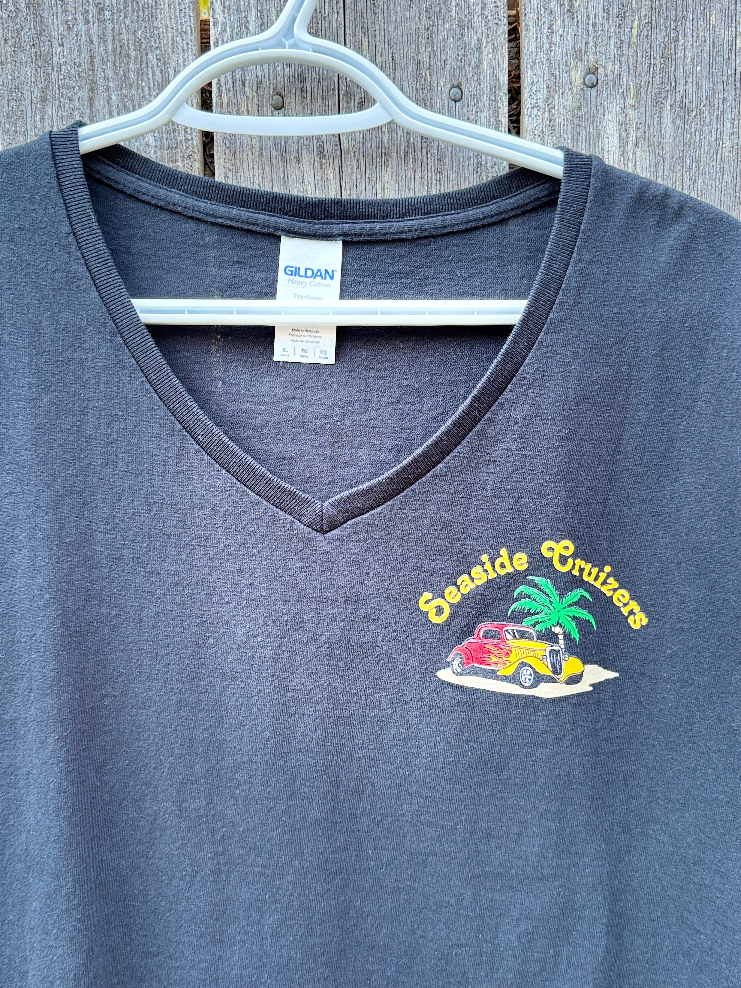 V-neck Hot Rod T-Shirt- Consigned with VARDO Vintage & Valuables vvvardo.ca