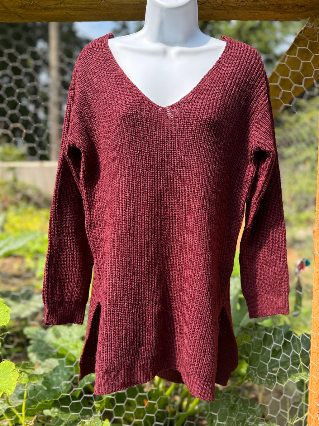 Strappy V-cutout low back sweater- Consigned with VARDO Vintage & Valuables vvvardo.ca