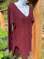 Strappy V-cutout low back sweater- Consigned with VARDO Vintage & Valuables vvvardo.ca