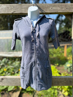 TNA Short Sleeve Zip-up Hoodie- Consigned with VARDO Vintage & Valuables vvvardo.ca