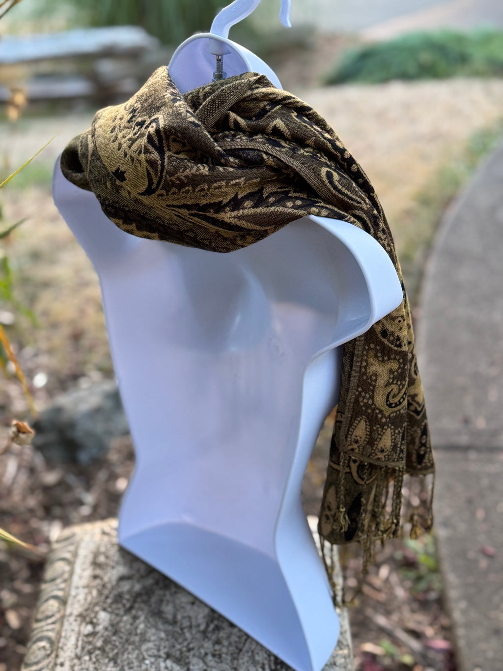 PASHMINA wrap scarf- Consigned with VARDO Vintage & Valuables vvvardo.ca