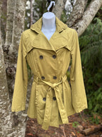 Novelti AJG Belted Trench Jacket Dress Coat- Consigned with VARDO Vintage & Valuables vvvardo.ca
