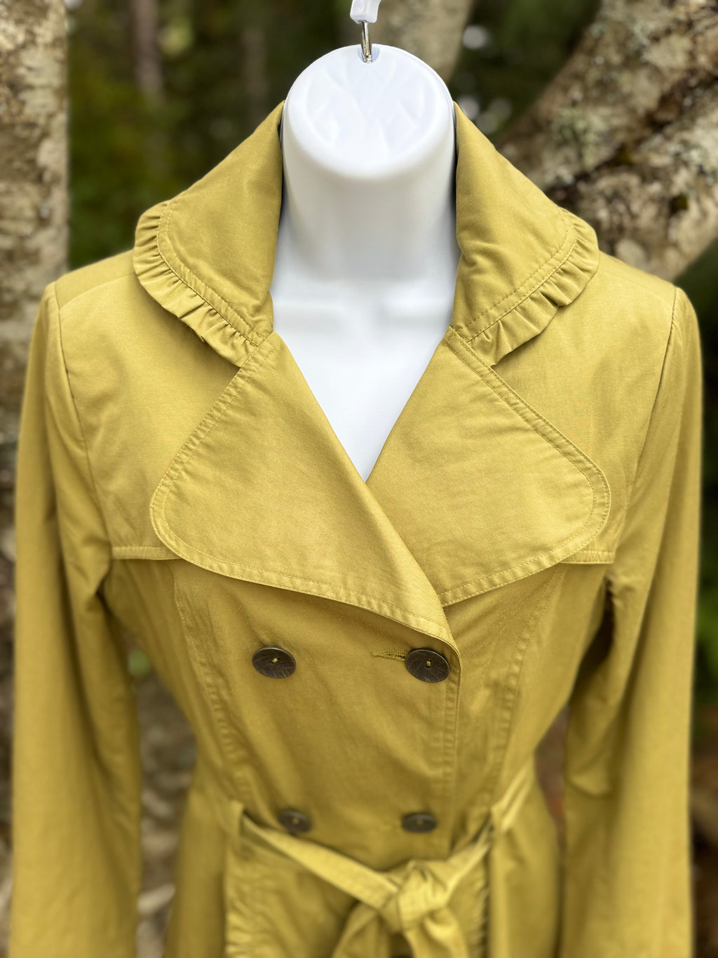 Novelti AJG Belted Trench Jacket Dress Coat- Consigned with VARDO Vintage & Valuables vvvardo.ca