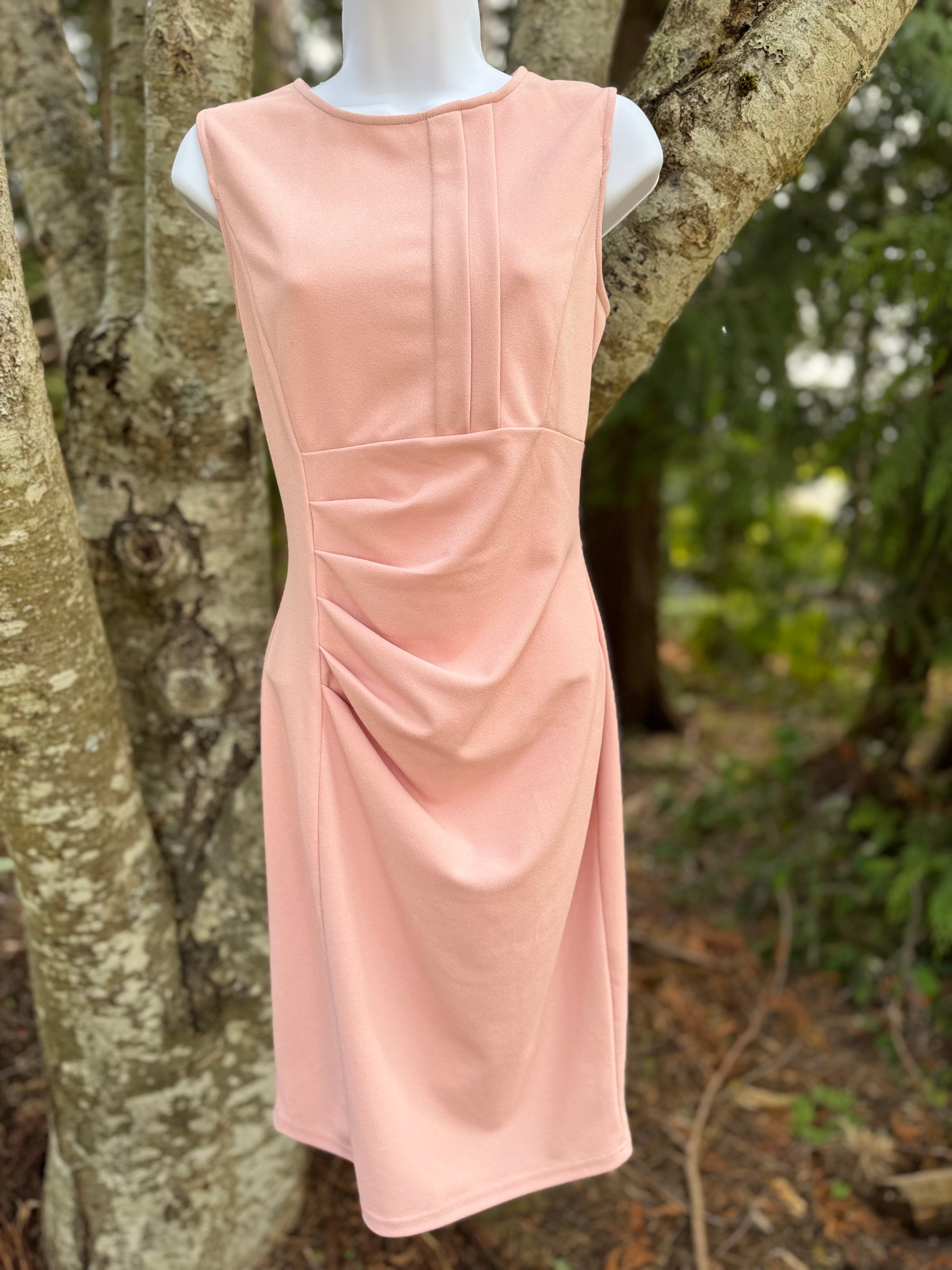 MIUSOL ruched pencil dress- Consigned with VARDO Vintage & Valuables vvvardo.ca