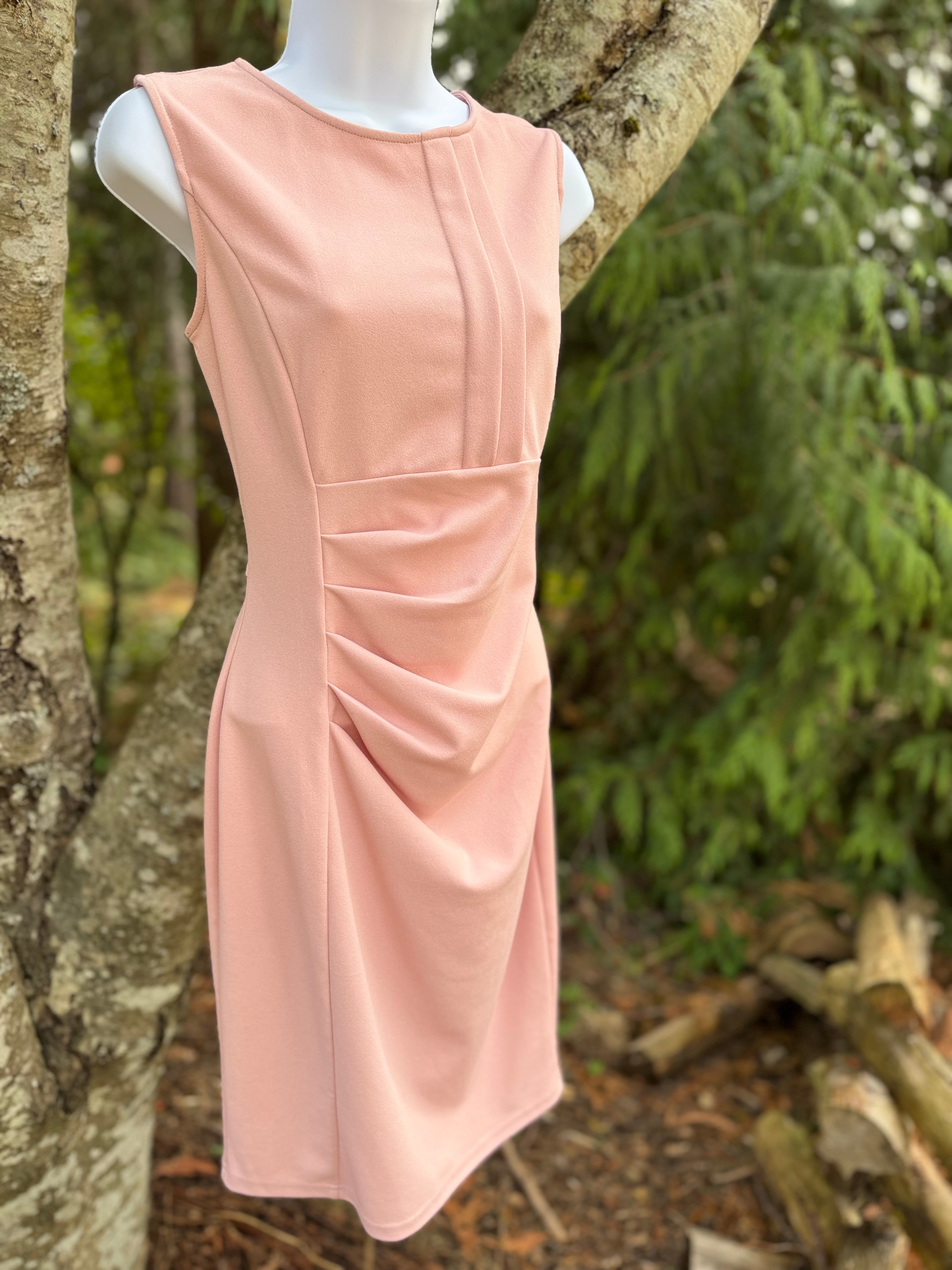 MIUSOL ruched pencil dress- Consigned with VARDO Vintage & Valuables vvvardo.ca