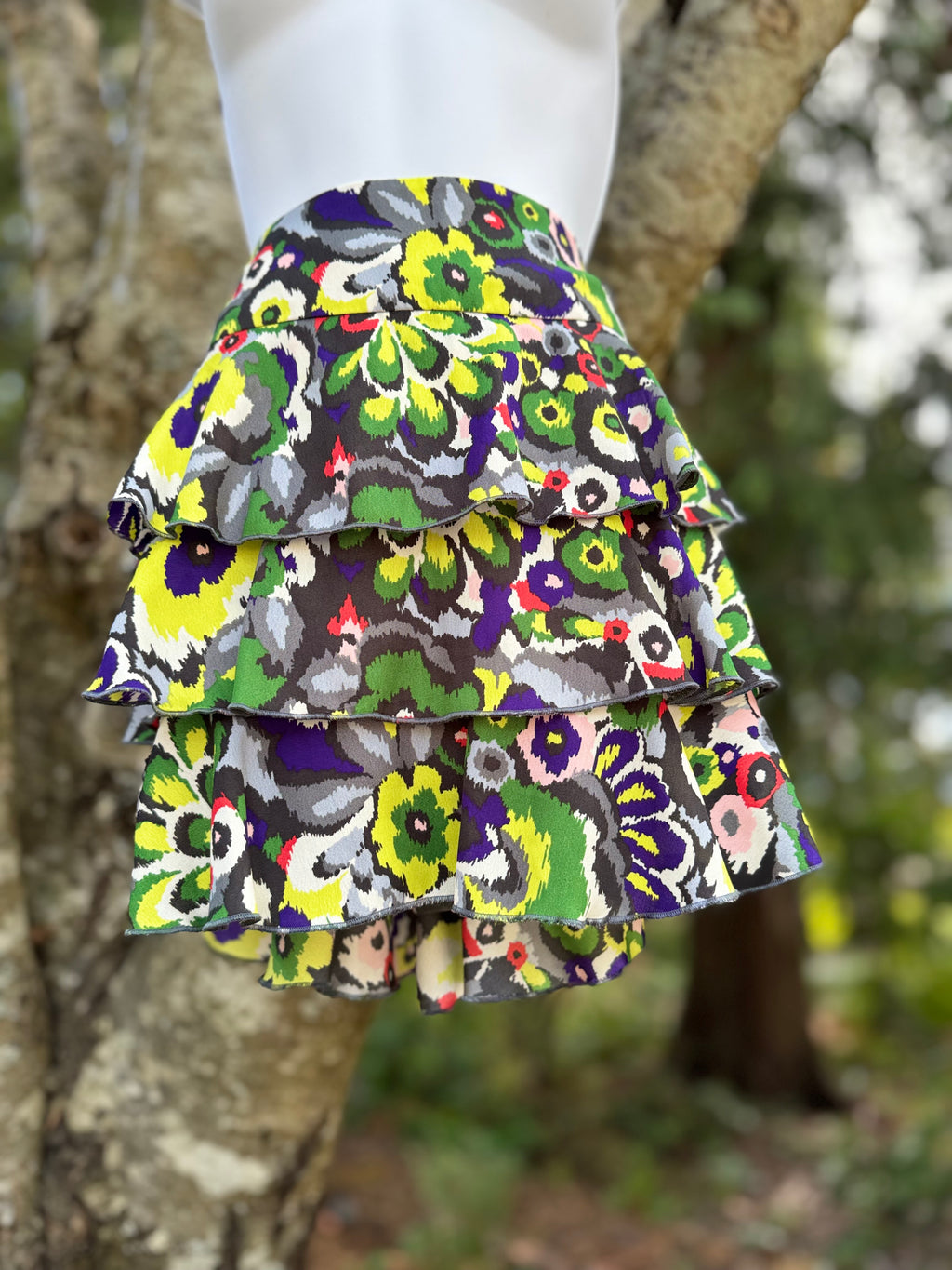 AX ARMANI EXCHANGE ruffled skirt- Consigned with VARDO Vintage & Valuables vvvardo.ca