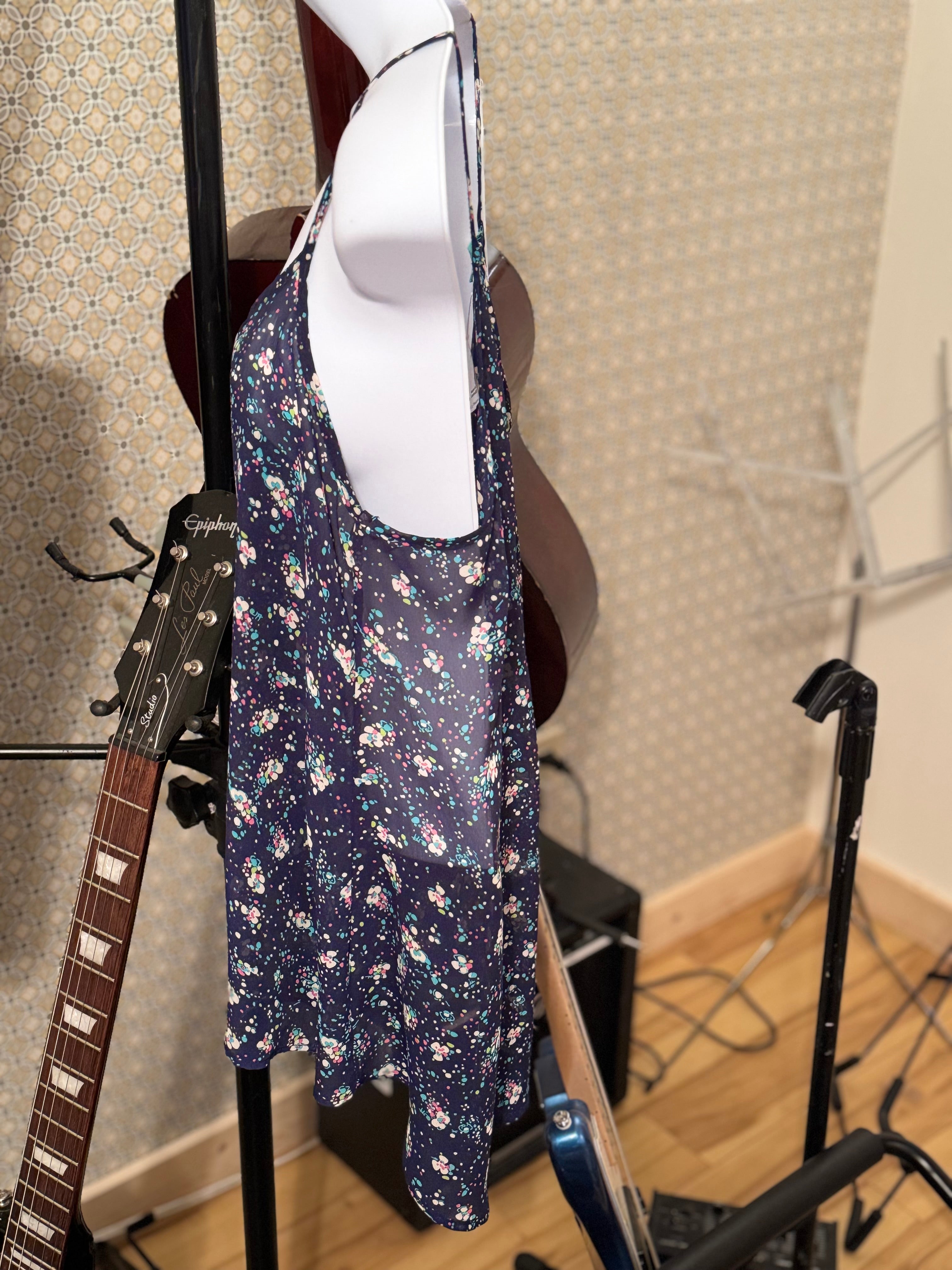 CHRIS & CAROL sheer long camisole tank top- Consigned with VARDO Vintage & Valuables vvvardo.ca