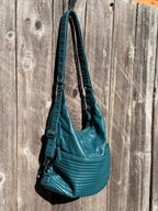 CARGO Teal Quilted Convertible bag/purse/knapsack- Consigned with VARDO Vintage & Valuables vvvardo.ca