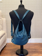 CARGO Teal Quilted Convertible bag/purse/knapsack- Consigned with VARDO Vintage & Valuables vvvardo.ca