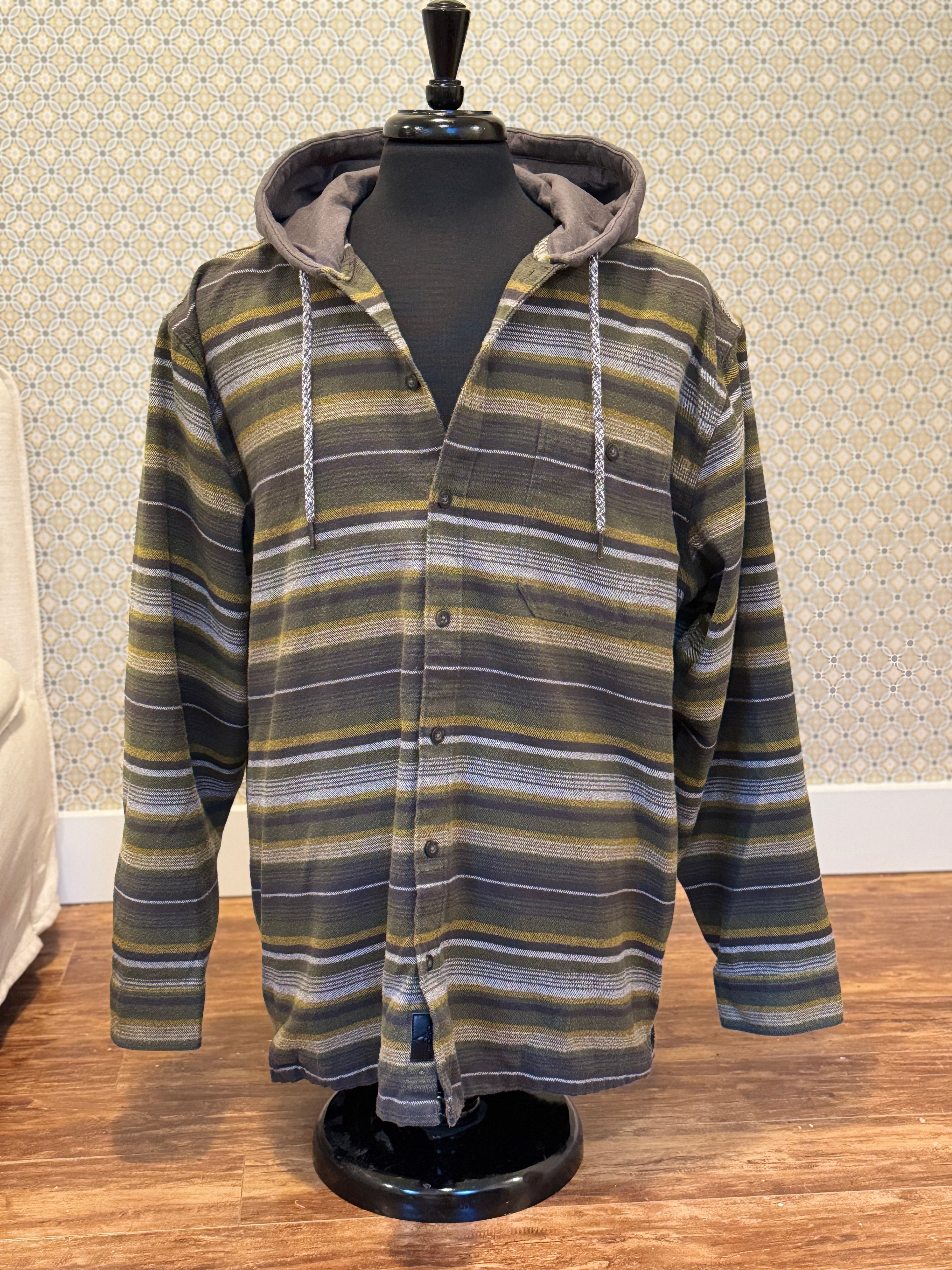 ASCEND Button-up Hoodie- Consigned with VARDO Vintage & Valuables vvvardo.ca