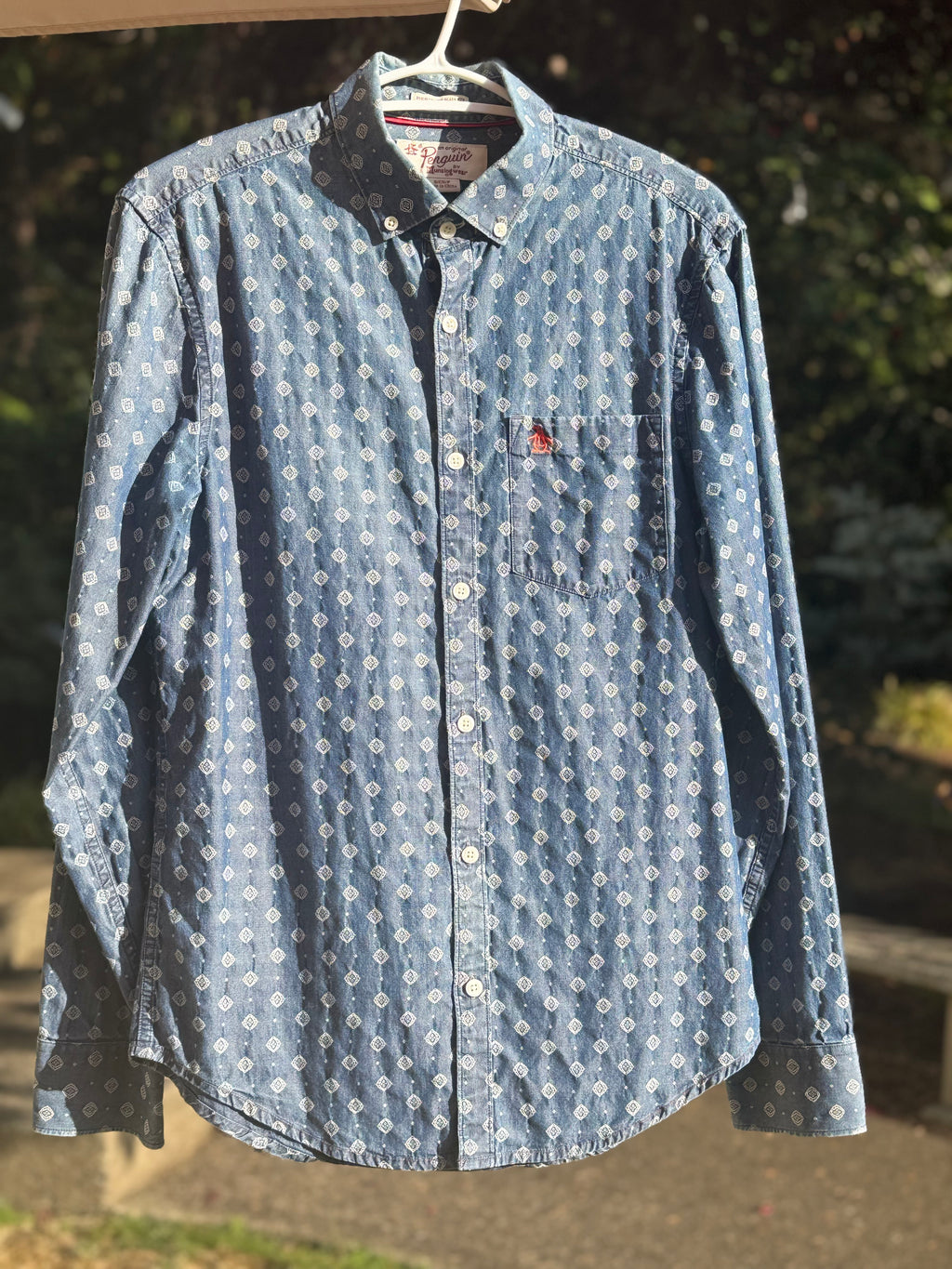 PENGUIN long sleeve button-up shirt- Consigned with VARDO Vintage & Valuables vvvardo.ca