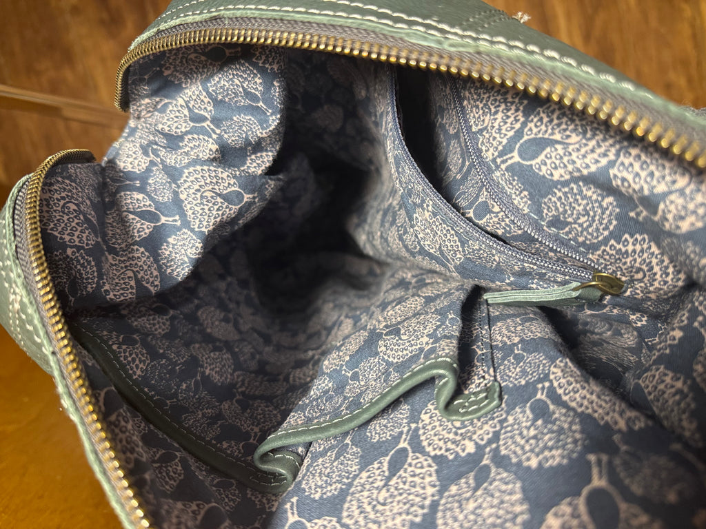 CELTIC KNOT design leather handbag- Consigned with VARDO Vintage & Valuables vvvardo.ca