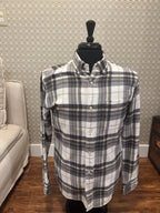 JACK & JONES PREMIUM button up flannel plaid long sleeve- Consigned with VARDO Vintage & Valuables vvvardo.ca