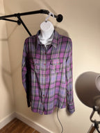 ROXY plaid button up- Consigned with VARDO Vintage & Valuables vvvardo.ca