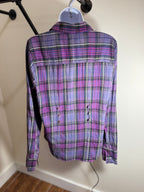 ROXY plaid button up- Consigned with VARDO Vintage & Valuables vvvardo.ca