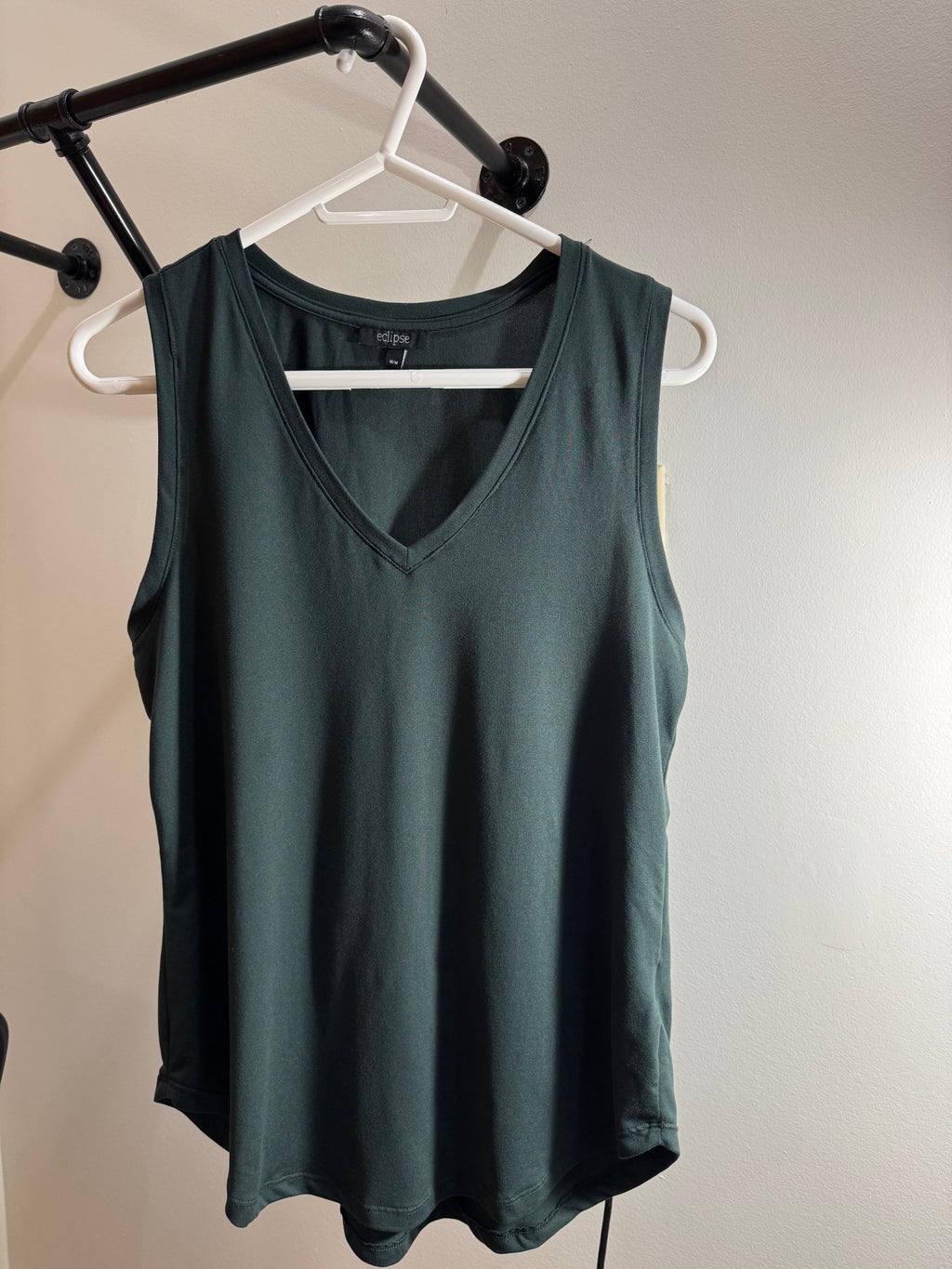 ECLIPSE- V-neck sleeveless top- Consigned with VARDO Vintage & Valuables vvvardo.ca