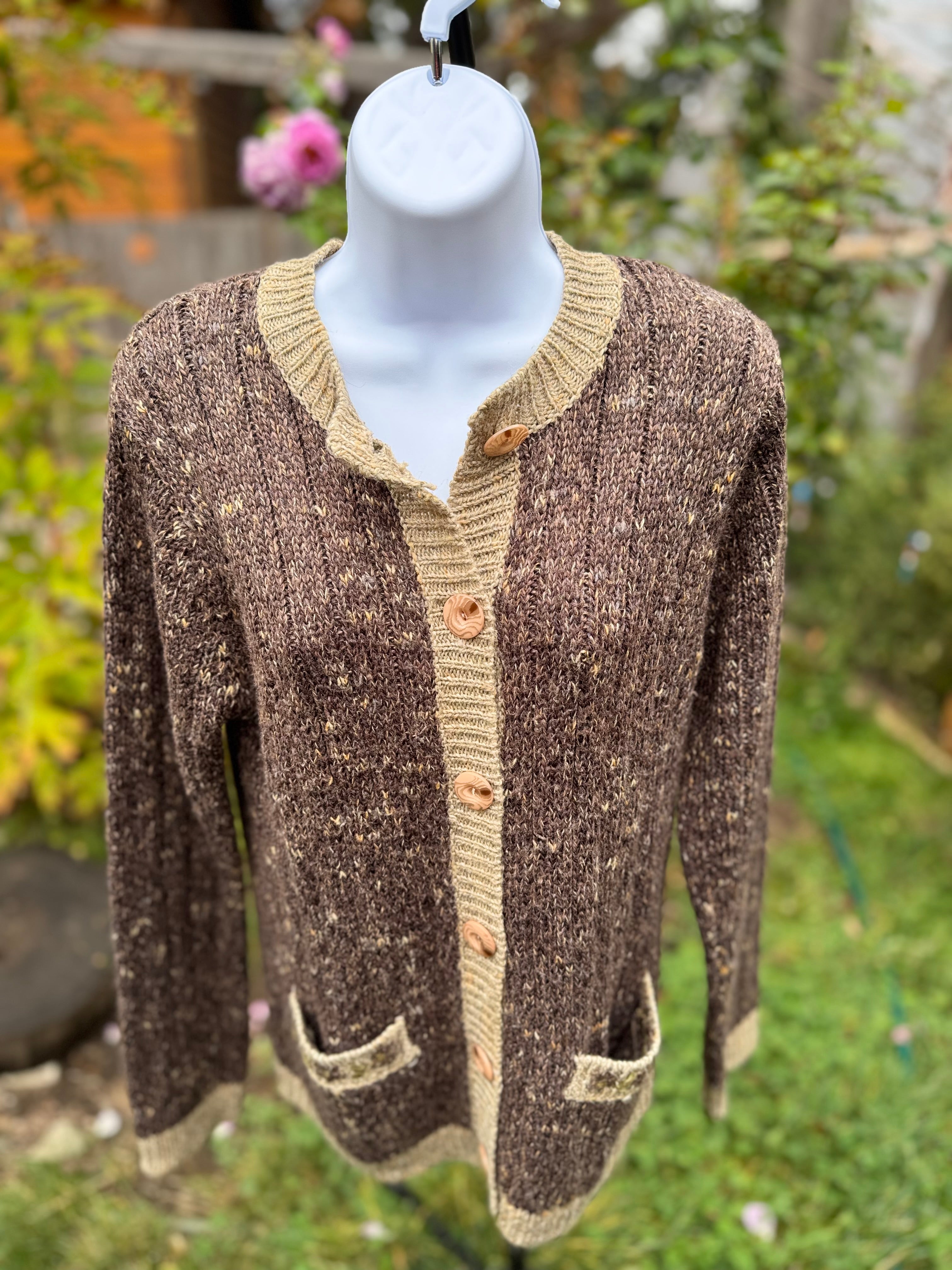 GRAFFITI: Grandma Core Vintage Cardigan Sweater - Consigned with VARDO Vintage & Valuables vvvardo.ca