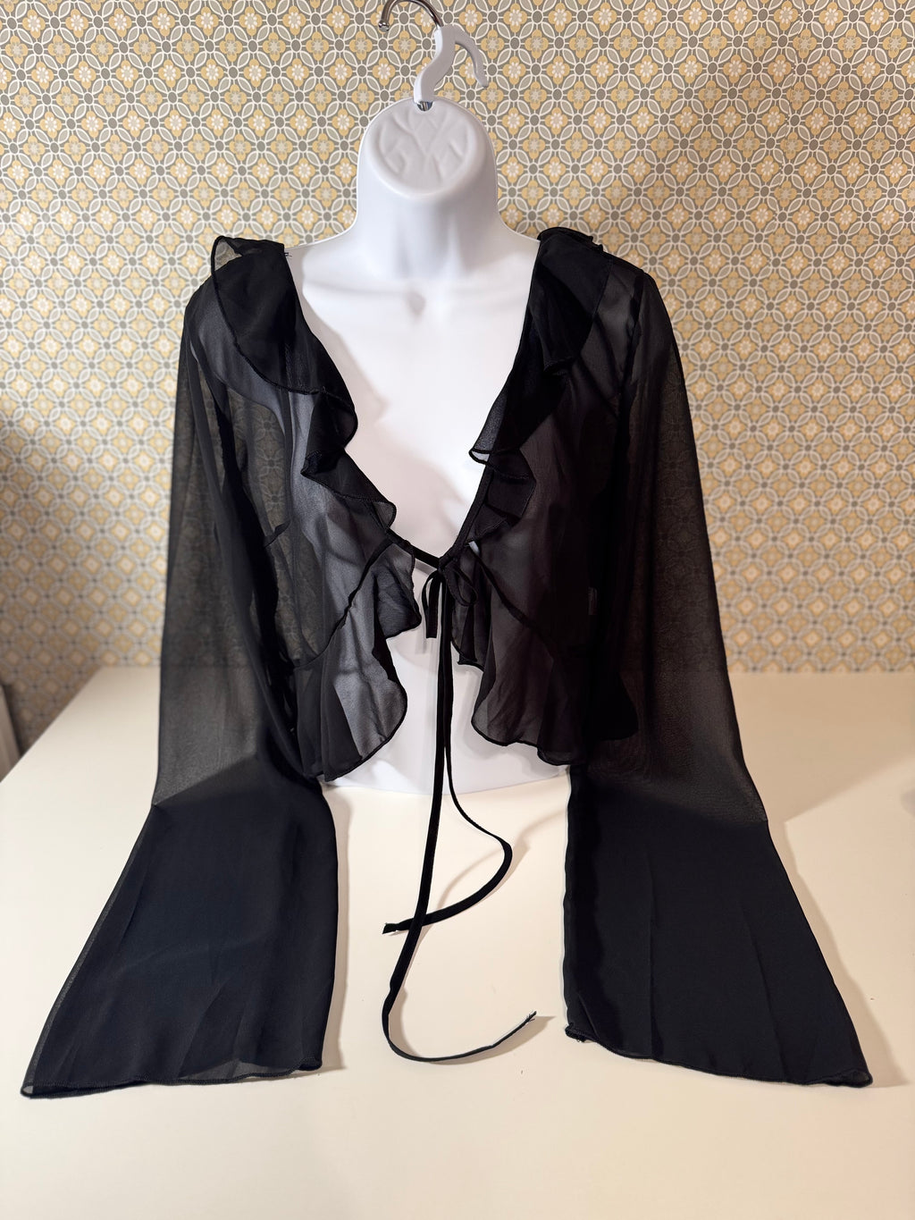 SHEER BOLERO- Consigned with VARDO Vintage & Valuables vvvardo.ca