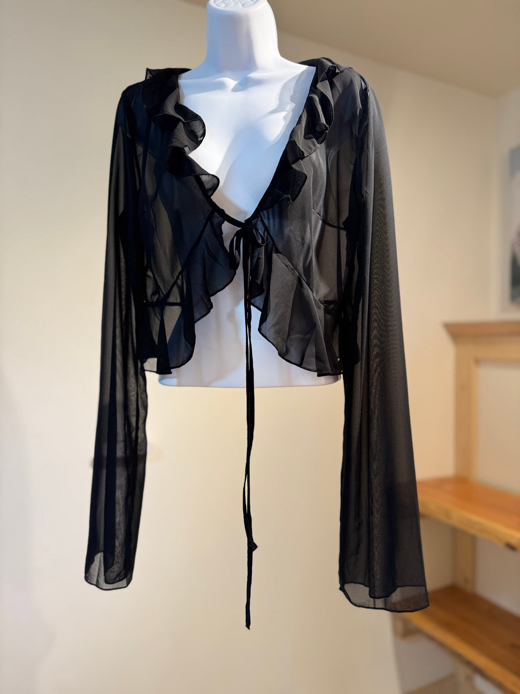 SHEER BOLERO- Consigned with VARDO Vintage & Valuables vvvardo.ca