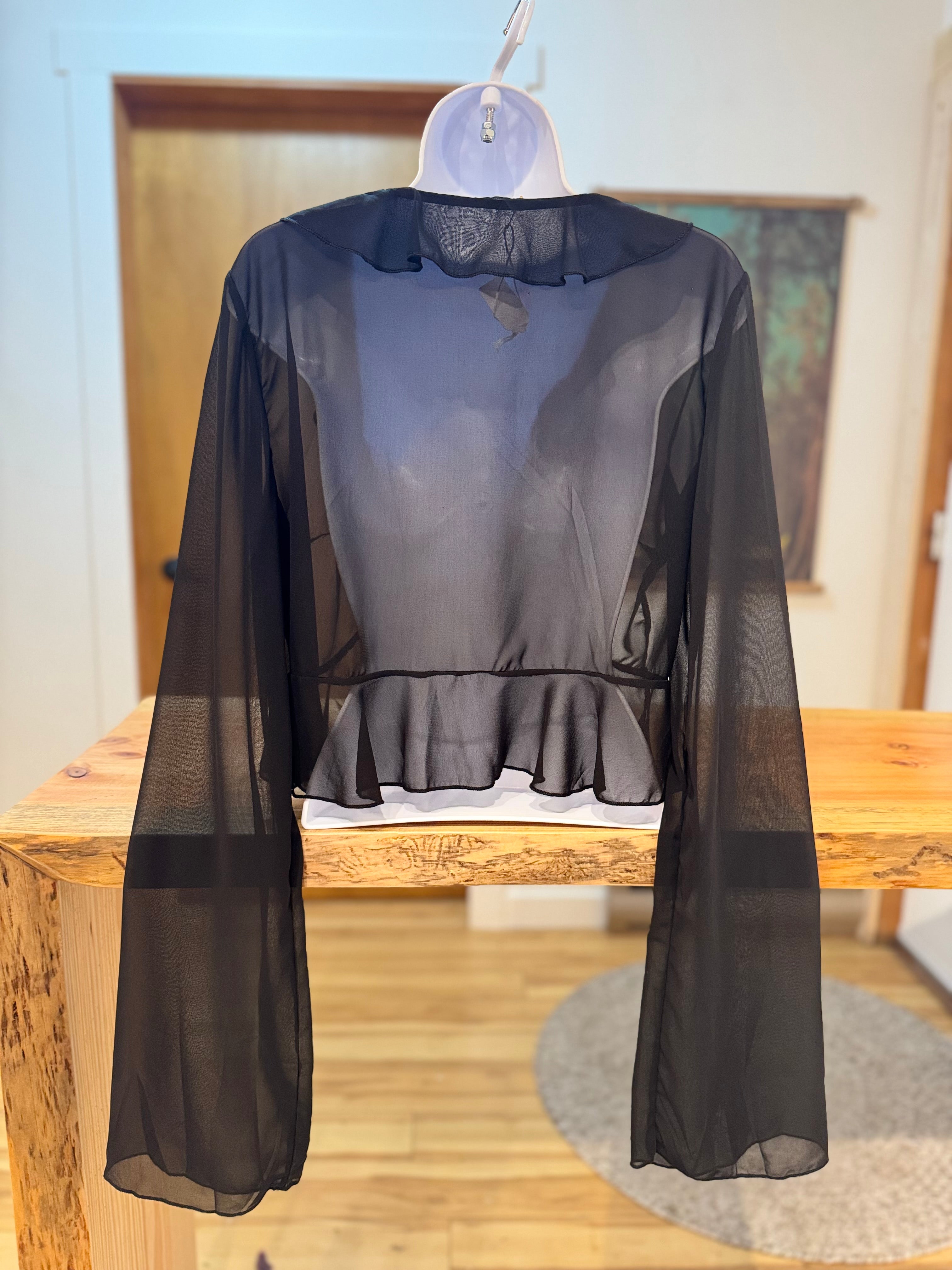 SHEER BOLERO- Consigned with VARDO Vintage & Valuables vvvardo.ca