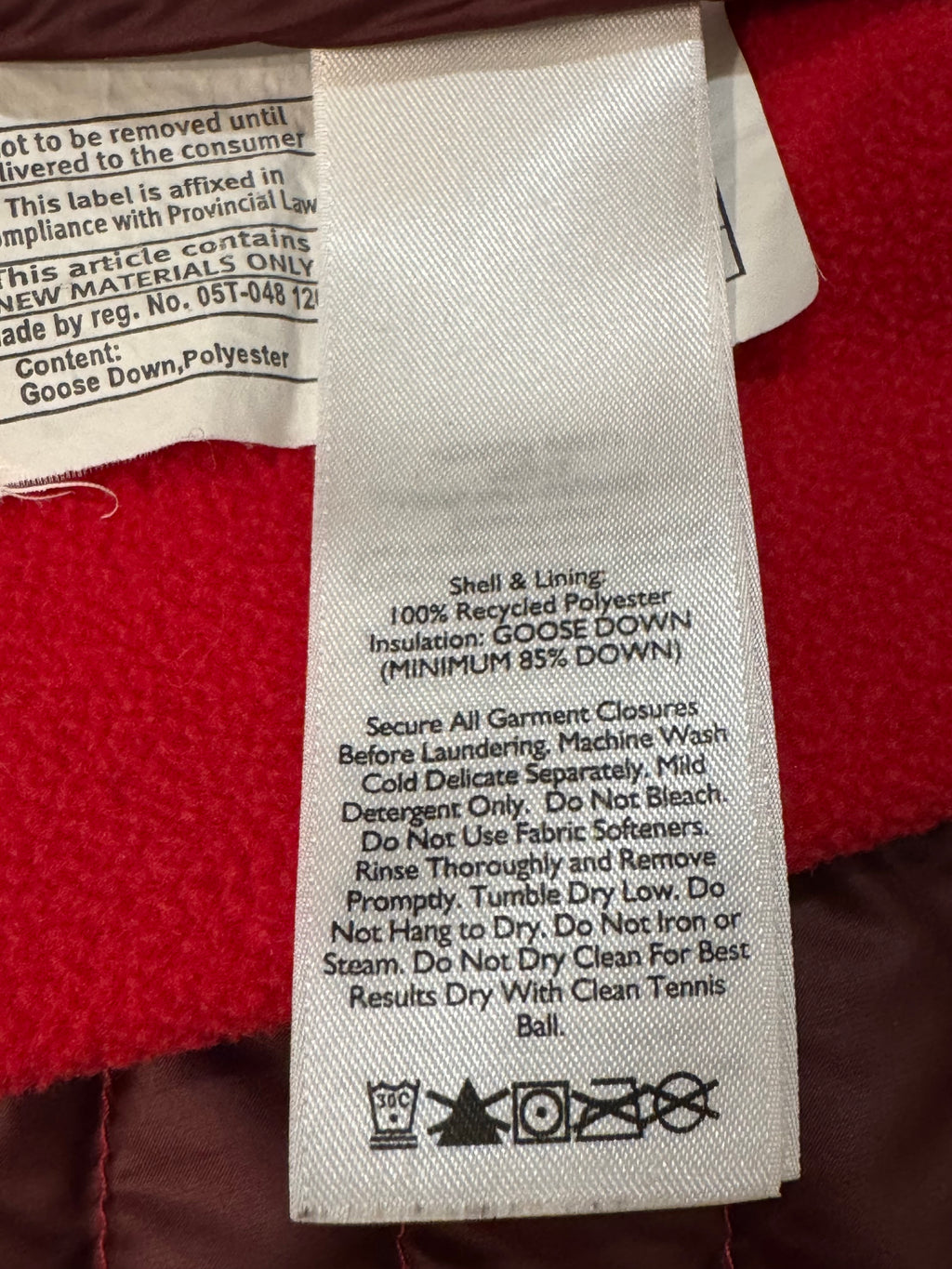 EDDIE BAUER goose down vest- Consigned with VARDO Vintage & Valuables vvvardo.ca