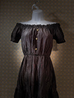 OFF THE SHOULDER Dress - Consigned with VARDO Vintage & Valuables vvvardo.ca