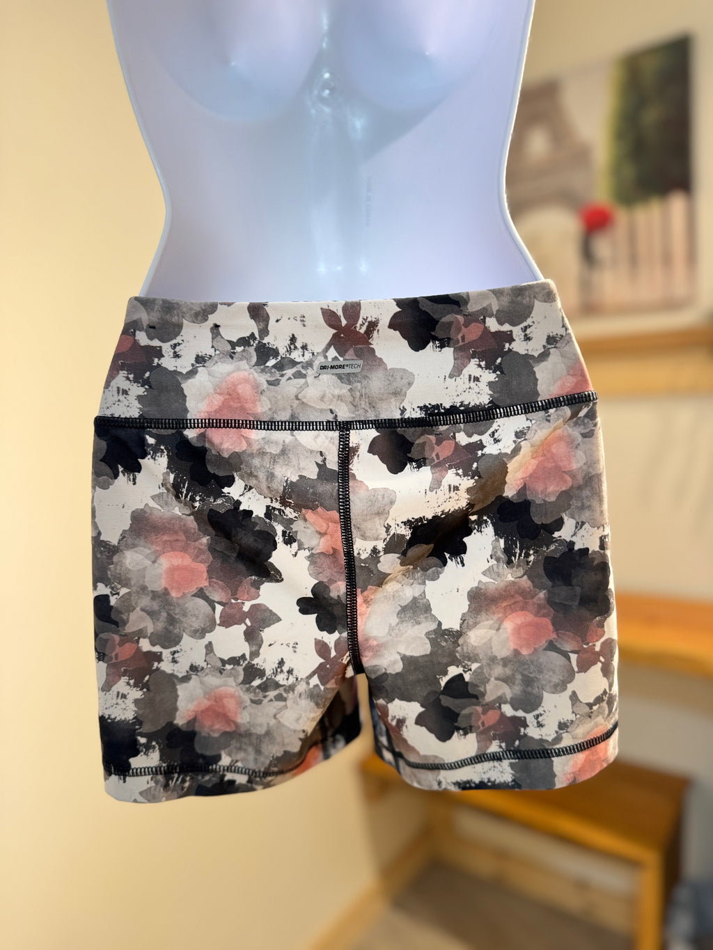 Athletic Works Grey Pink Bike Shorts