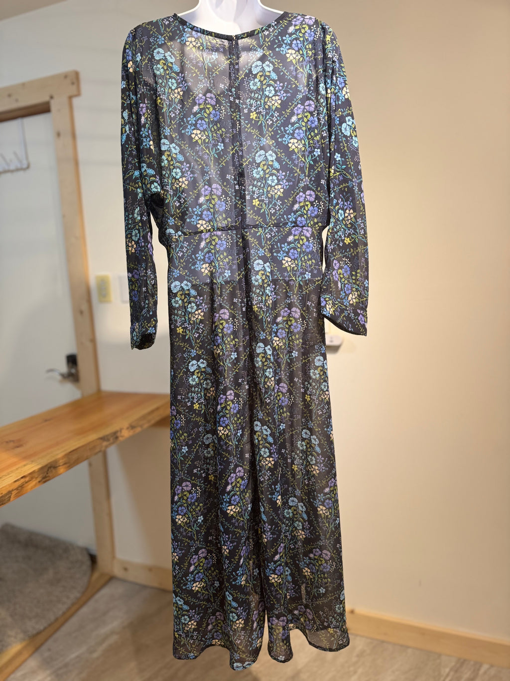 ROPER Long Sleeve Sheer Dress - Consigned with VARDO Vintage & Valuables vvvardo.ca