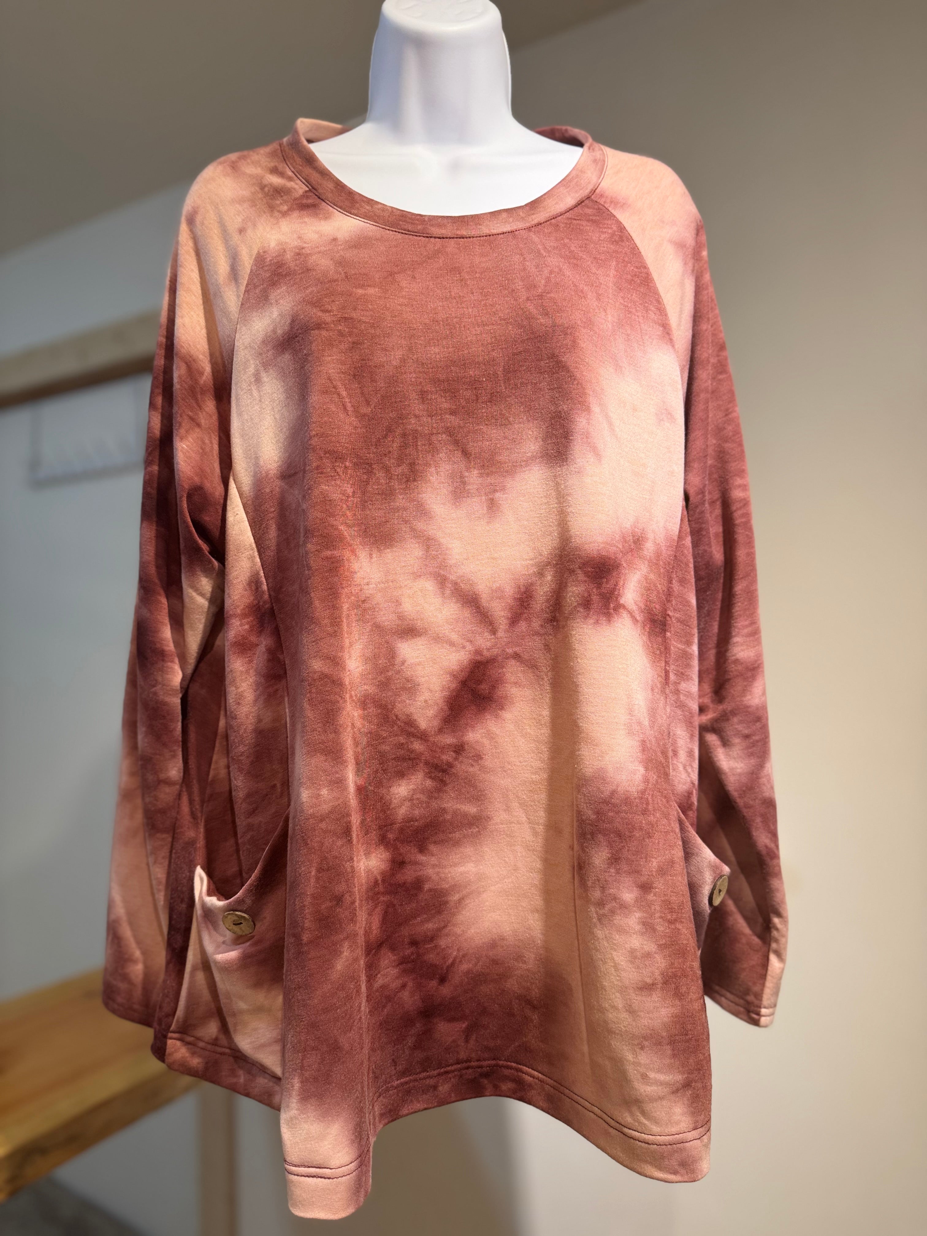 MONNURO Tye Die Long Sleeve Top - Consigned with VARDO Vintage & Valuables vvvardo.ca
