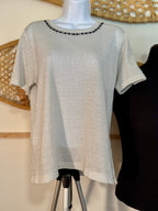 CARTOON Silver Sparkle Sweater - Consigned with VARDO Vintage & Valuables vvvardo.ca