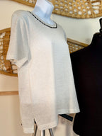 CARTOON Silver Sparkle Sweater - Consigned with VARDO Vintage & Valuables vvvardo.ca