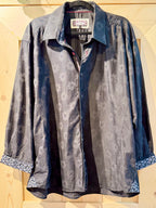 7 DOWNIE ST Button Down Flower Men's Dress Shirt - Consigned with VARDO Vintage & Valuables vvvardo.ca