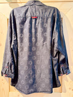 7 DOWNIE ST Button Down Flower Men's Dress Shirt - Consigned with VARDO Vintage & Valuables vvvardo.ca