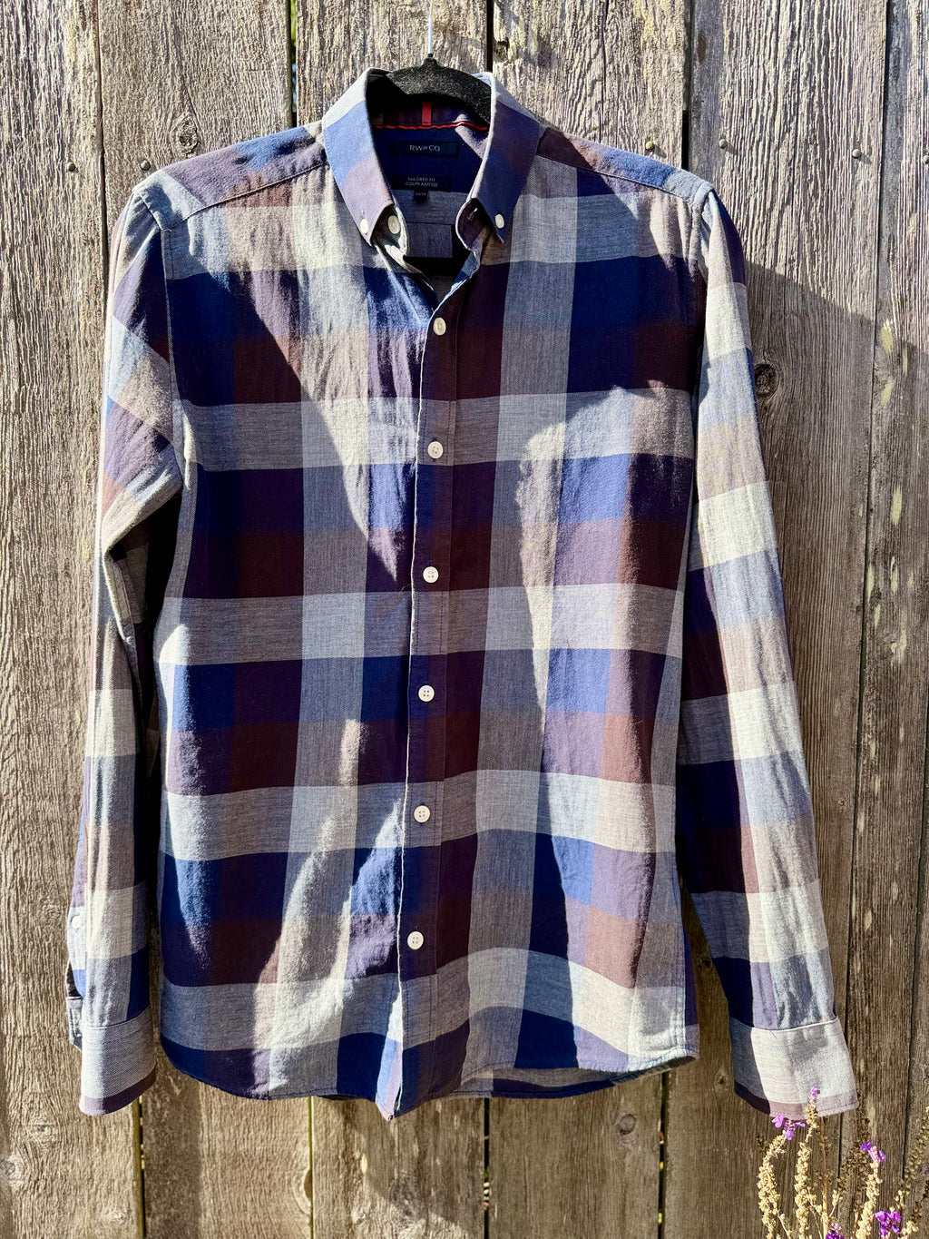 RW&C0 Button Up Plaid Shirt - Consigned with VARDO Vintage & Valuables vvvardo.ca
