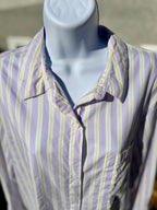 DIVIDED H&M Striped Button Up Dress Shirt - Consigned with VARDO Vintage & Valuables vvvardo.ca