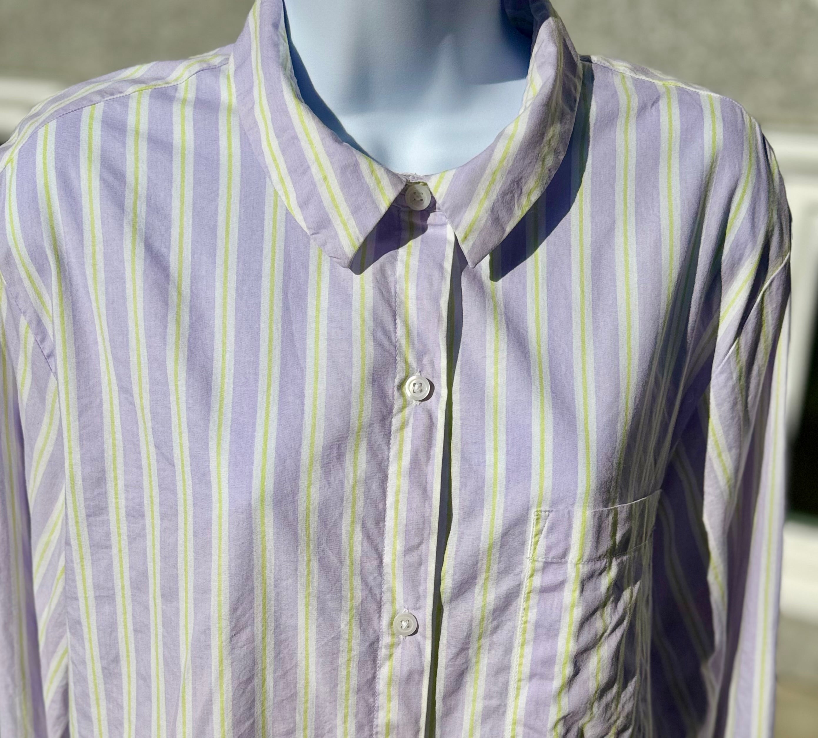 DIVIDED H&M Striped Button Up Dress Shirt - Consigned with VARDO Vintage & Valuables vvvardo.ca