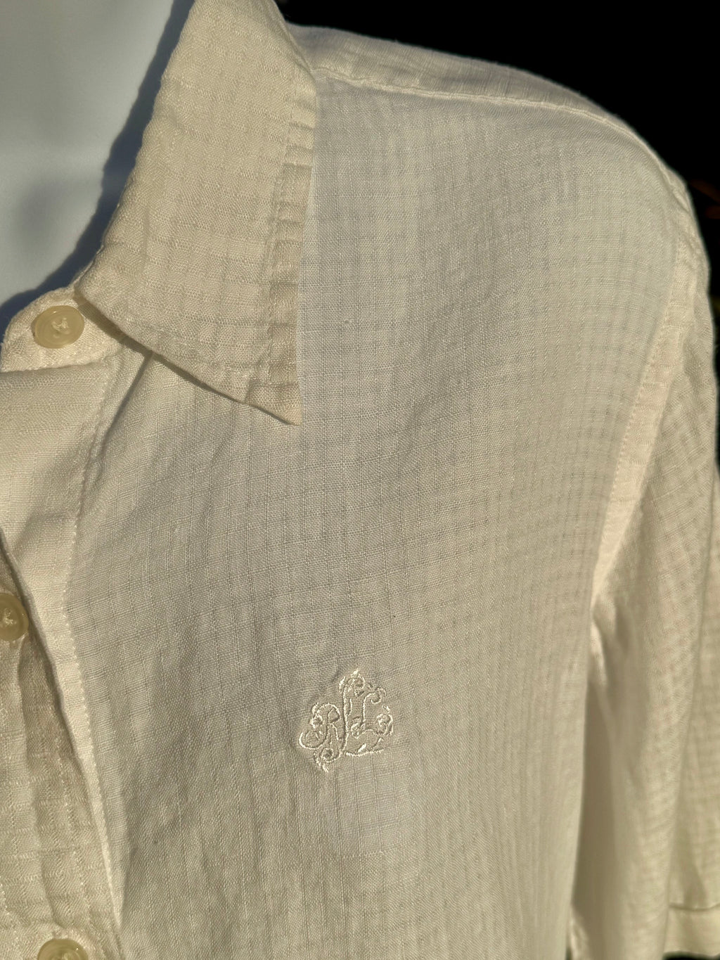LAUREN RALPH LAUREN: Linen Shirt - Consigned with VARDO Vintage & Valuables vvvardo.ca